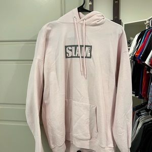Pink SLAM Basketball Hoodie size large.